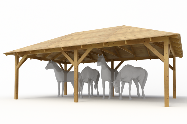 Altánky jako PŘÍSTŘEŠKY PRO KONĚ