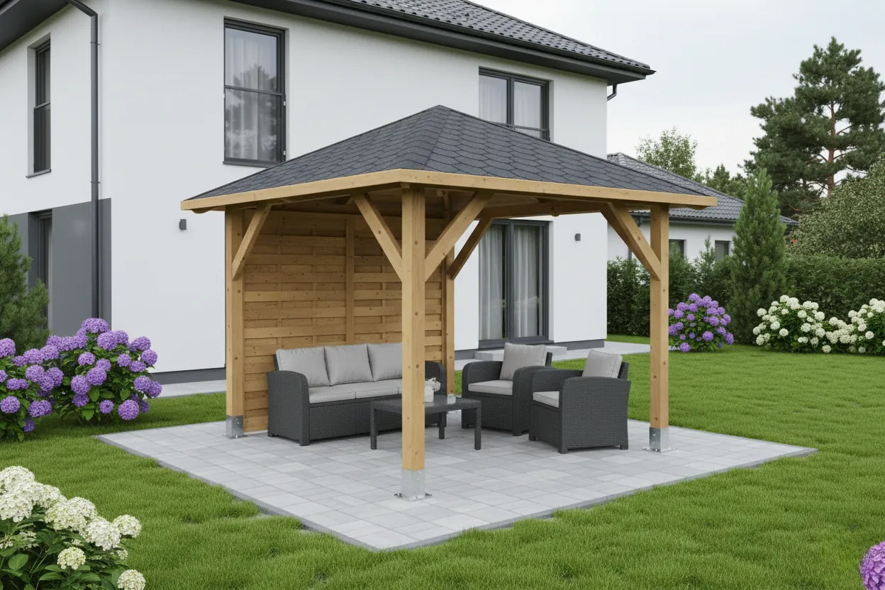 <span class="jp_product_title">Dřevěná pergola Altán Borneo+Roma 265x265</span>