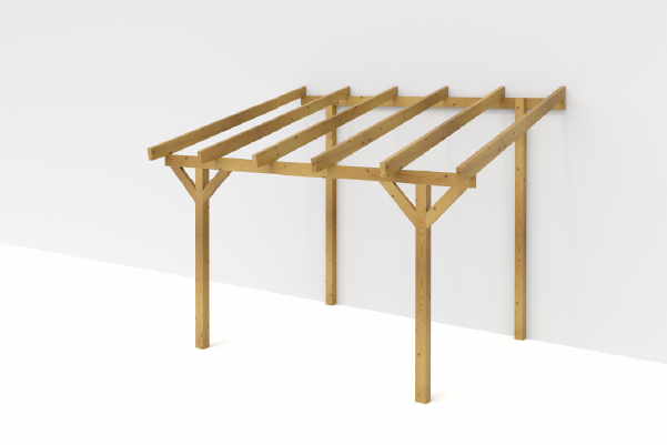 <span class="jp_product_title">Dřevěná pergola ke zdi domu Classico hloubka od 300 - BSH</span>