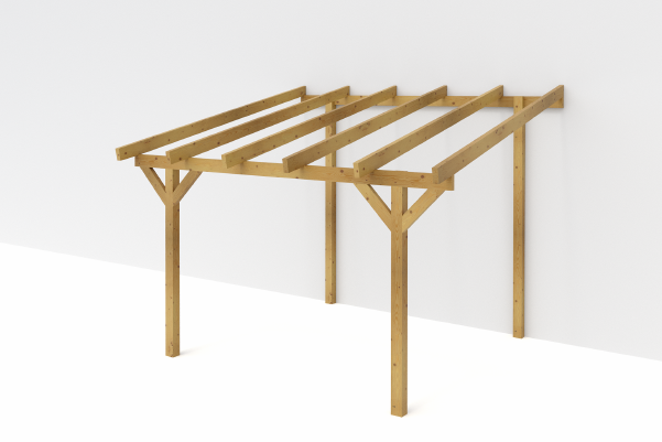 <span class="jp_product_title">Dřevěná pergola ke zdi domu Classico hloubka od 350 - BSH</span>