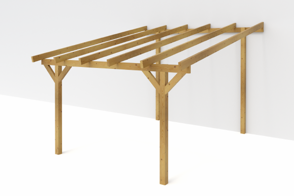 <span class="jp_product_title">Dřevěná pergola ke zdi domu Classico hloubka od 450 - BSH</span>