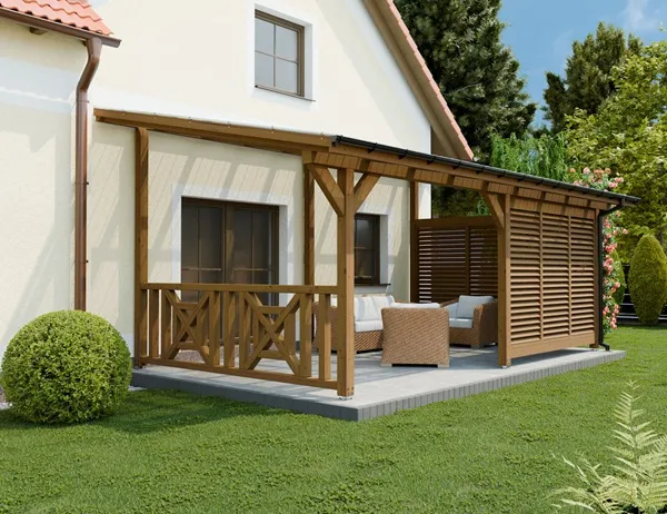 <span class="jp_product_title">Dřevěná pergola ke zdi domu 600x350 Premium</span>