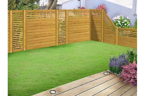 Luxusní plot Bergamo s mezerou 90x180-Levé