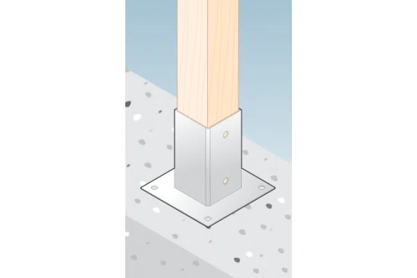 Podlahový pozinkovaný úchyt